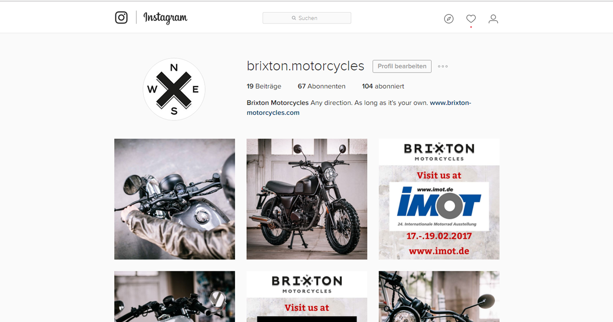 BRIXTON at Instagram